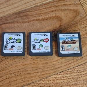 Sims DS Game Bundle – Sims 2, Sims 2 Pets & Sims Castaway